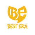 Best Era Kiss-Cut Sticker — Yellow 'BE' Logo Sticker for Laptops & Water Bottles
